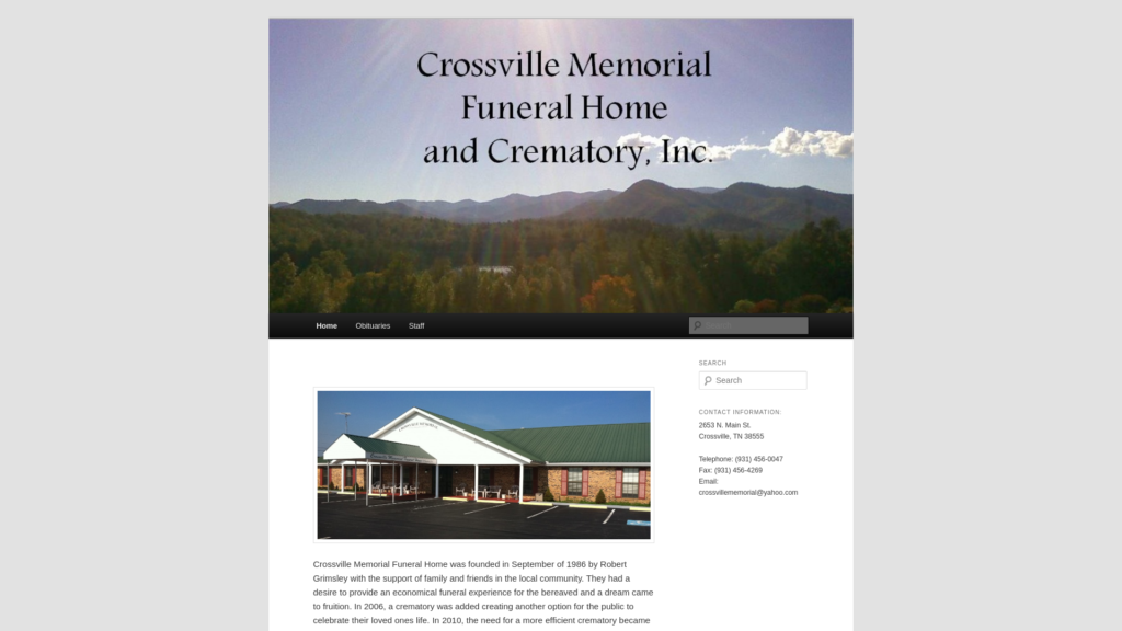 CROSSVILLE MEMORIAL FUNERAL HOME